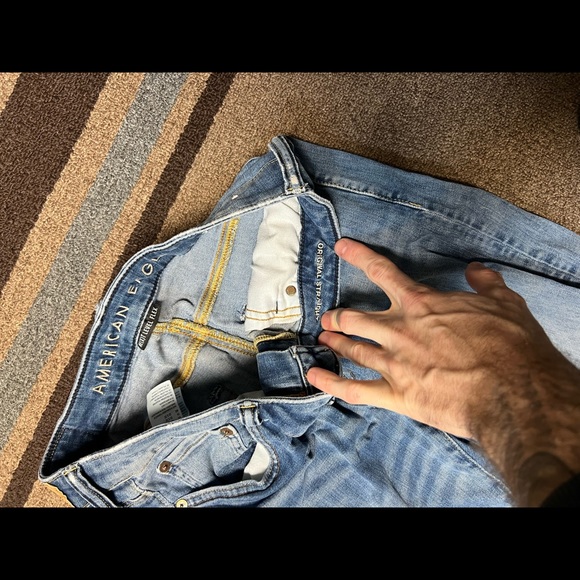 33x32 American eagle straight cut flex jeans - Picture 4 of 5